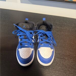 Kids Blue and White Sneakers